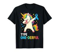 Funny Diabetic Diabetes T1D Type One-Derful Unicorn Camiseta