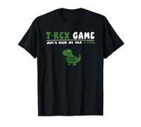 Funny Dinosaur Dont Look Game Over Trex Juego Niños Niñas Niños Camiseta