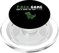 Funny Dinosaur Dont Look Game Over Trex Juego Niños Niñas Niños PopSockets PopGrip para MagSafe