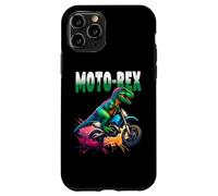 Funny Dinosaur T-Rex Motorbike Dirt Bike Motocross Off Road Carcasa para iPhone 11 Pro
