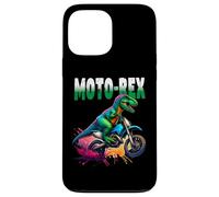 Funny Dinosaur T-Rex Motorbike Dirt Bike Motocross Off Road Carcasa para iPhone 13 Pro MAX