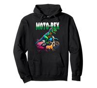 Funny Dinosaur T-Rex Motorbike Dirt Bike Motocross Off Road Sudadera con Capucha