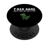 Funny Dinosaur Trex Game Dont Look Game Over Niños Niñas Niños PopSockets PopGrip Adhesivo