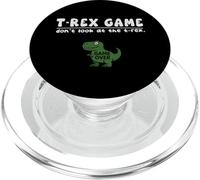 Funny Dinosaur Trex Game Dont Look Game Over Niños Niñas Niños PopSockets PopGrip para MagSafe