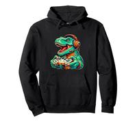 Funny Dinosaur Video Games Cool Gamer T-Rex Men Women Kids Sudadera con Capucha