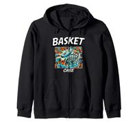 Funny Disc Golf Basket Case Retro Pop Art Sudadera con Capucha