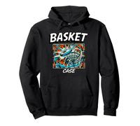 Funny Disc Golf Basket Case Retro Pop Art Sudadera con Capucha