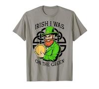 Funny Disc Golf Día de San Patricio Irlandés I Was On The Green Camiseta