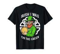 Funny Disc Golf Día de San Patricio Irlandés I Was On The Green Camiseta