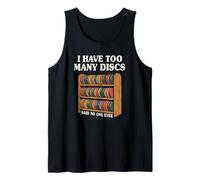 Funny Disc Golf Hombres Mujeres I Have Too Many Discs Camiseta sin Mangas