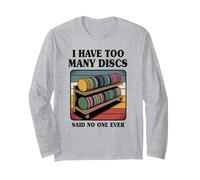 Funny Disc Golf Hombres Mujeres I Have Too Many Discs Manga Larga