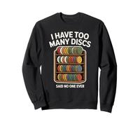 Funny Disc Golf Hombres Mujeres I Have Too Many Discs Sudadera