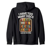 Funny Disc Golf Hombres Mujeres I Have Too Many Discs Sudadera con Capucha