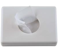 Funny - Dispensador de bolsas higiénicas de polietileno (95 x 135 x 30 mm, 1 pack de 12 unidades), color blanco