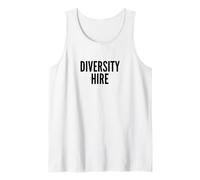 Funny Diversity Hire DEI Political Meme Design Camiseta sin Mangas