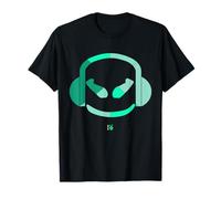 Funny DJ SmilingFace Multicolores Verde Olive|Turquesa Camiseta