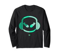 Funny DJ SmilingFace Multicolores Verde Olive|Turquesa Manga Larga