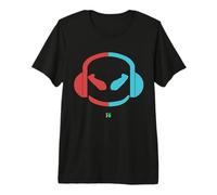 Funny DJ SmilingFace USA Colores Camiseta Premium