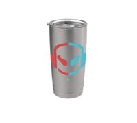 Funny DJ SmilingFace USA Colores Vaso térmico de acero inoxidable de doble pared