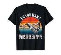 Funny Do You Want Two Stroke My Pipe para motocross Camiseta