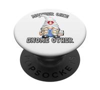 Funny Doctor GNOME Graphic Women Paramedic Nurse Mom Saying PopSockets PopGrip Adhesivo