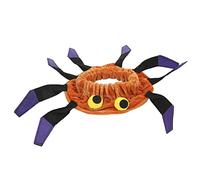 Funny Dog Collar | Soft Spider Shaped Pet Costume for Festive Season/Christmas/Parties | Cute 3D Eyeball Design with Dancing Legs (l)