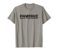 Funny Dog Dad Walk, Play, Repeat Graphic Print Dog Father Camiseta