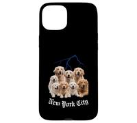 Funny Dog Golden Retriever Bootleg Ciudad de Nueva York Carcasa para iPhone 15 Plus