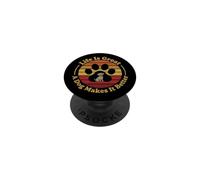 Funny Dog Lover Life Is Great Retro Sunset PopSockets PopGrip Adhesivo