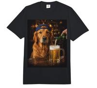Funny Dog Meme Golden Retriever Drinking Beer Comfort Colors Adult Heavyweight T-Shirt