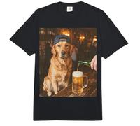 Funny Dog Meme Golden Retriever Drinking Beer Comfort Colors Adult Heavyweight T-Shirt