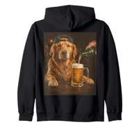 Funny Dog Meme Golden Retriever Drinking Beer Sudadera con Capucha
