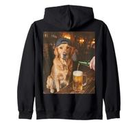 Funny Dog Meme Golden Retriever Drinking Beer Sudadera con Capucha