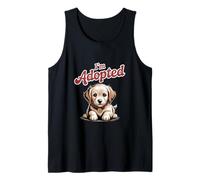 Funny Dog Memes Soy Adoptado Chistes Divertidos Adoptar Un Perro Camiseta sin Mangas