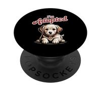 Funny Dog Memes Soy Adoptado Chistes Divertidos Adoptar Un Perro PopSockets PopGrip Adhesivo