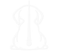 Funny Dog Moving Tail Decal - Vinilo Car Sticker Dog Windshield Dogs Sticker | Reflective Car Stickers Car Windshield Wiper Decals | Cute Animal Puppy Car Sticker for Car Vehicle Bumper Stickers