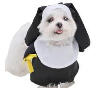 Funny Dog Nun Costume, Cute Dress Up Costume for Pets, Halloween Dog Costume for Halloween, Unique Pet Nun Dress Up Outfit for Cat, Kittens, Puppies and Small Dogs