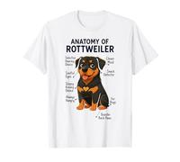 Funny Dog Owner Anatomy of A Rottweiler Camiseta