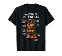 Funny Dog Owner Anatomy of A Rottweiler Camiseta