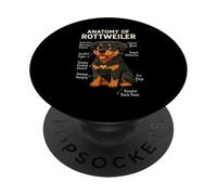 Funny Dog Owner Anatomy of A Rottweiler PopSockets PopGrip Adhesivo
