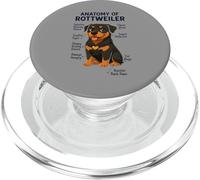 Funny Dog Owner Anatomy of A Rottweiler PopSockets PopGrip para MagSafe
