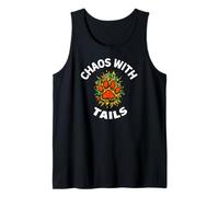 Funny Dog Owner Chaos with Tails Pet Lover Camiseta sin Mangas