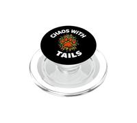 Funny Dog Owner Chaos with Tails Pet Lover PopSockets PopGrip para MagSafe