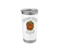 Funny Dog Owner Chaos With Tails Pet Lover Vaso térmico de acero inoxidable de doble pared