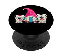 Funny Dog Owner GNOME For Dog Grandma and Mom Cute Dog PopSockets PopGrip Adhesivo