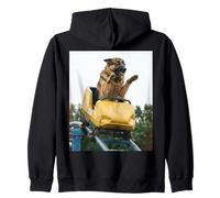 Funny Dog Roller Coaster Meme Silly Graphic German Shepherd Sudadera con Capucha