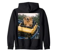 Funny Dog Roller Coaster Meme Silly Graphic Golden Retriever Sudadera con Capucha