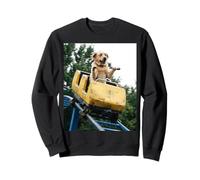 Funny Dog Roller Coaster Meme Silly Graphic Labrador Sudadera