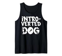 Funny Dog Saying - Cute Puppy Lover - Perro introvertido Camiseta sin Mangas