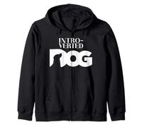 Funny Dog Saying - Cute Puppy Lover - Perro introvertido Sudadera con Capucha